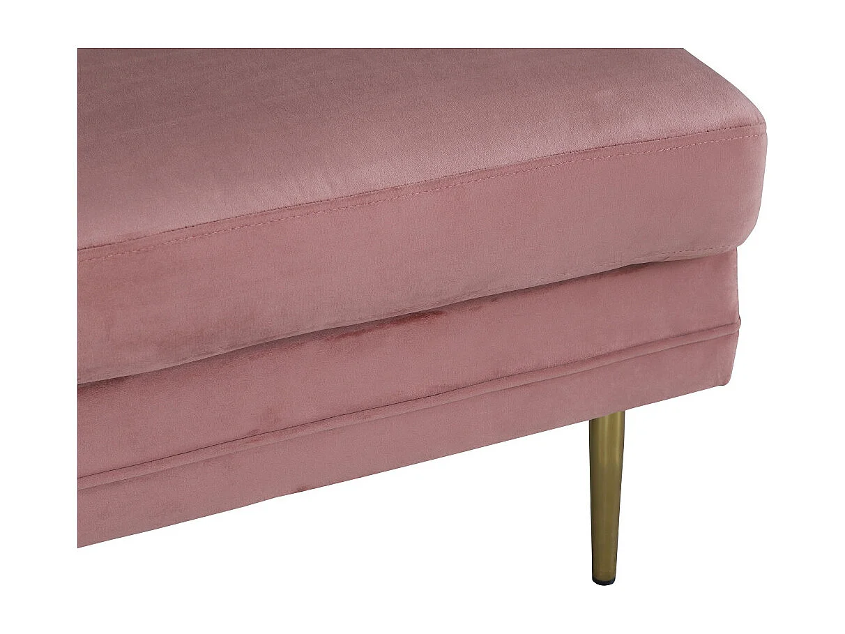 Pouf Design en Velours "Boom" 90cm Rose