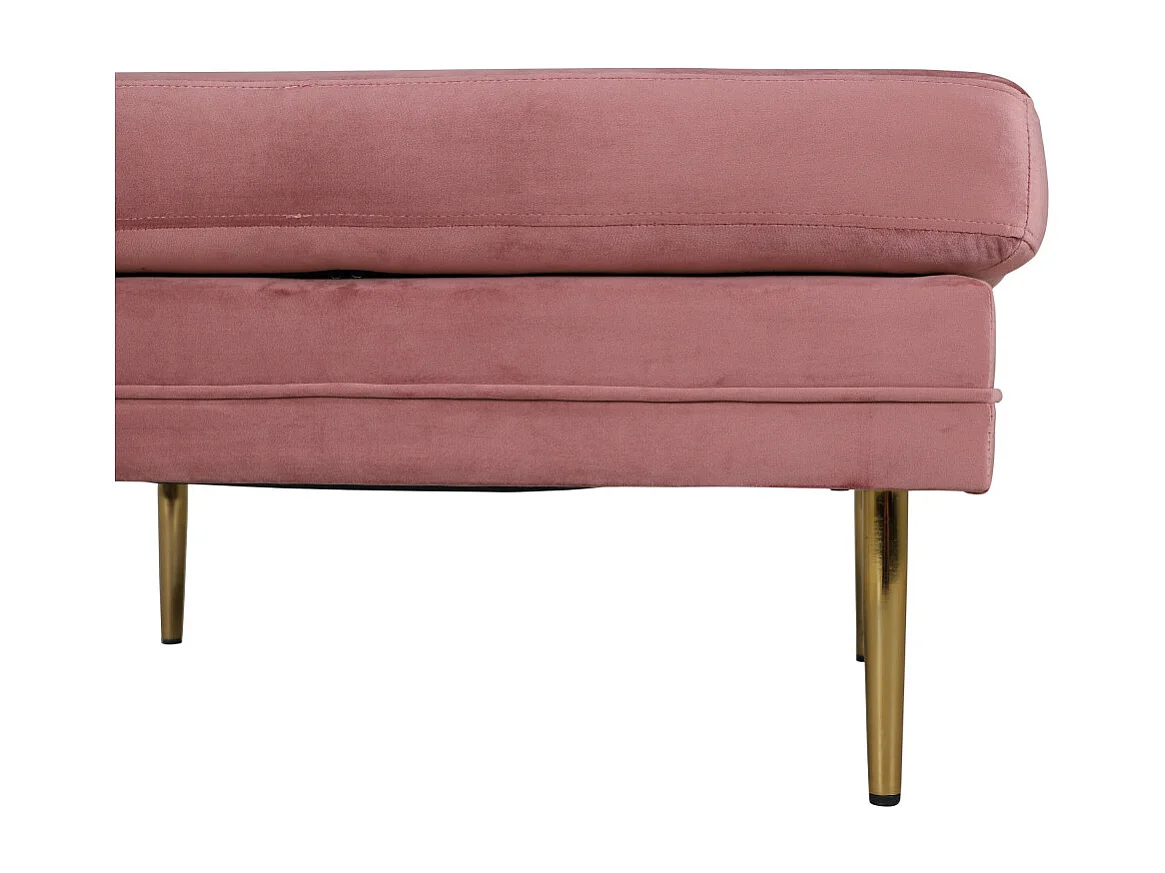 Pouf Design en Velours "Boom" 90cm Rose