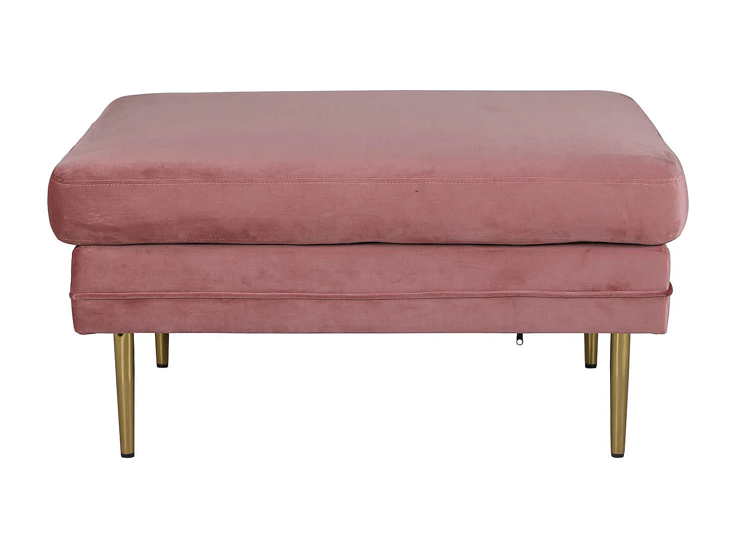 Boom Pouf, Hocker Velour Messing, pink.