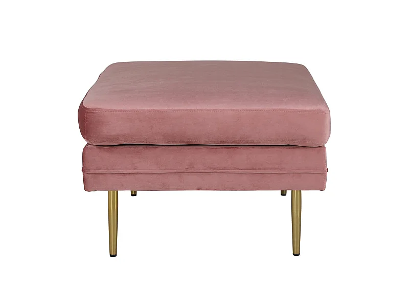 Pouf Design en Velours "Boom" 90cm Rose