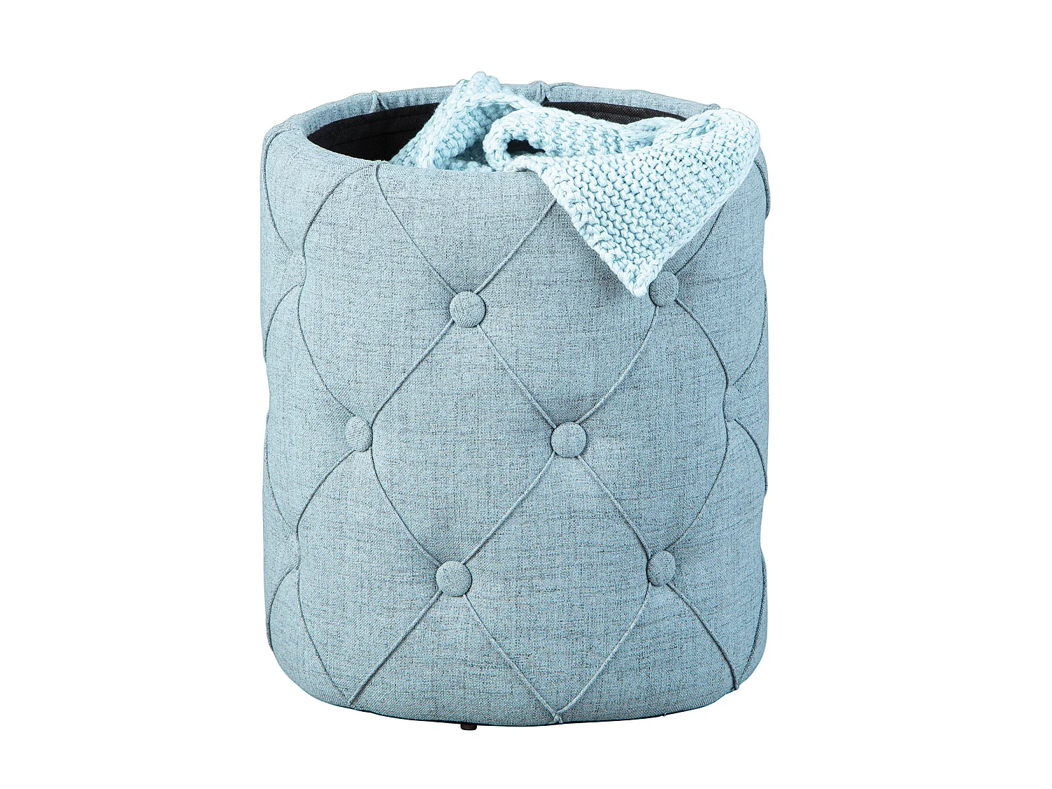 Ymas Repose-pieds/Tabouret avec compartiment de rangement, gris.