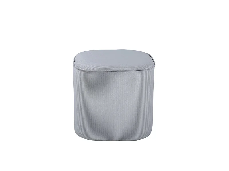 Piff Pouf, Hocker Ø44cm Samt grau.