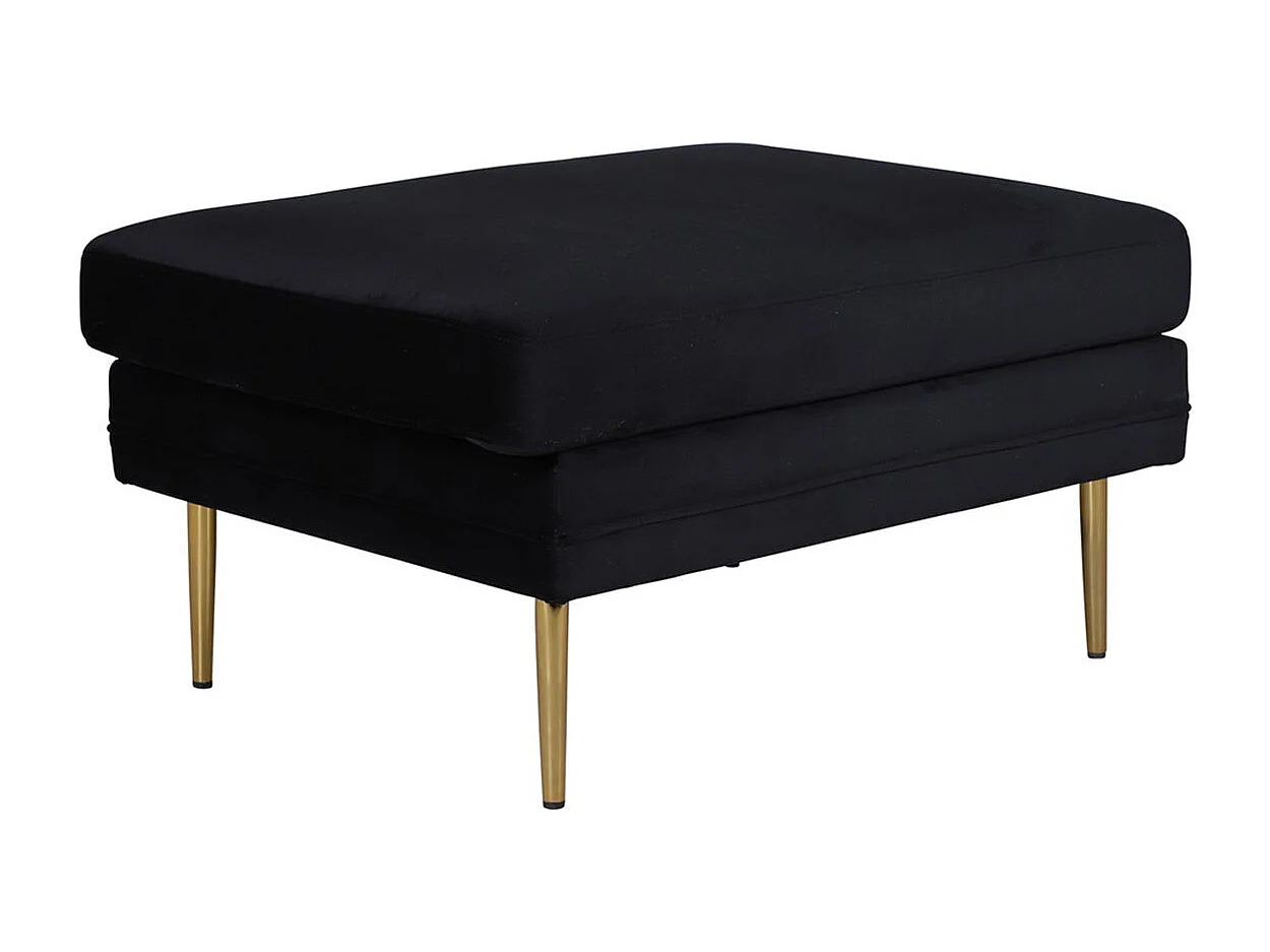 Pouf Design en Velours "Boom" 90cm Noir