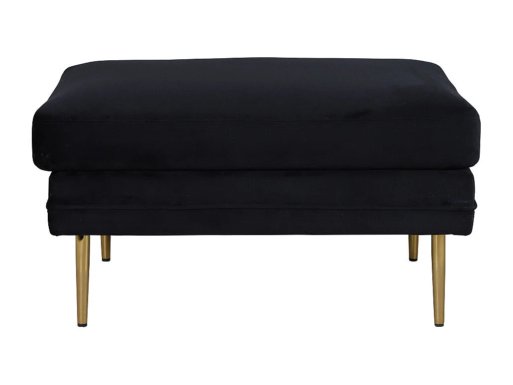 Pouf Design en Velours "Boom" 90cm Noir