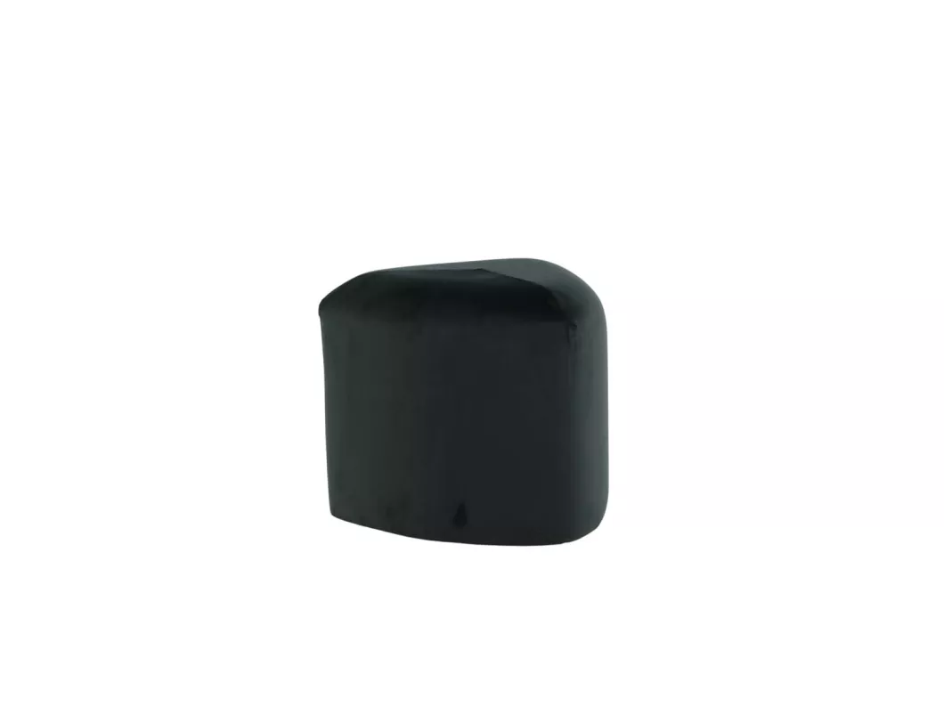 Kauf Unique Peg Pouf, Hocker Ø46cm Velour schwarz