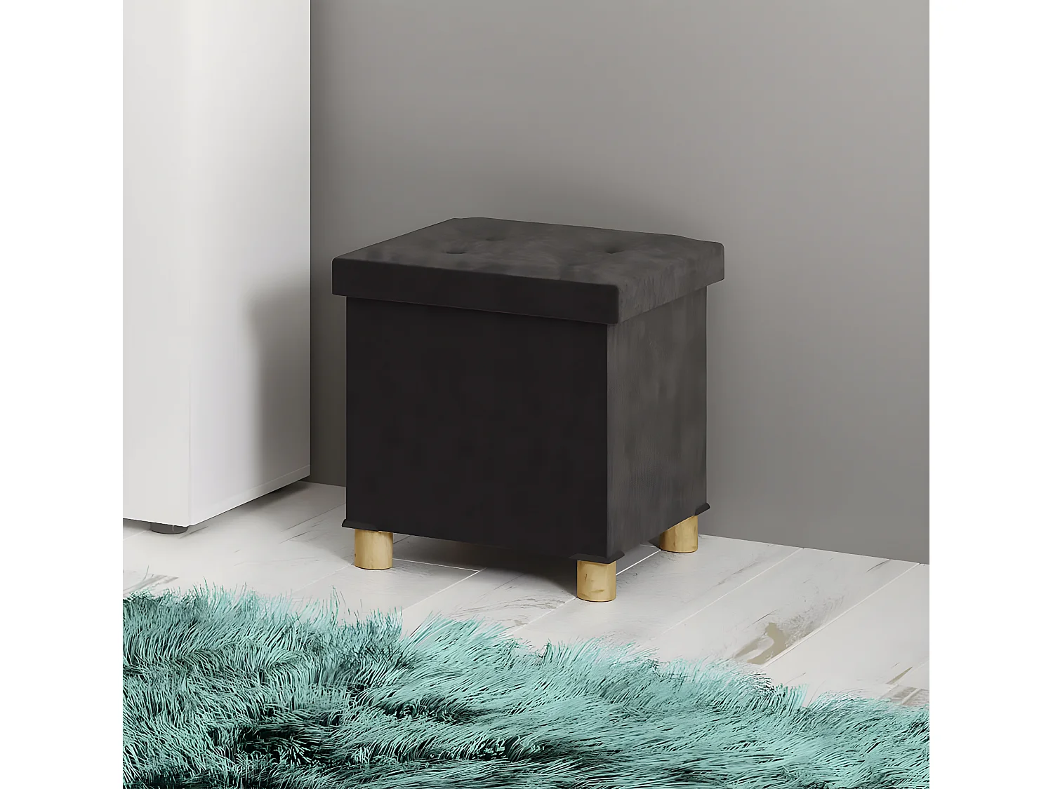 Seat Sizos Anthracite H. 40 x W. 38 x D. 38 cm