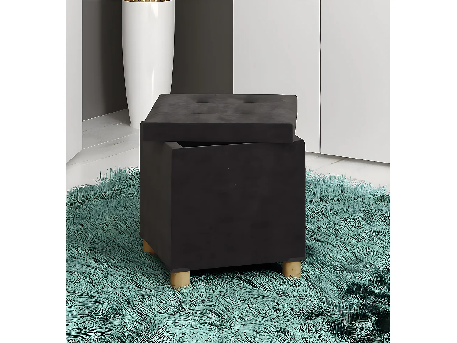 Seat Sizos Anthracite H. 40 x W. 38 x D. 38 cm