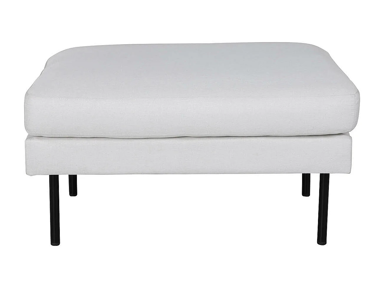 Zoom Pouf, Hocker  schwarz, hellbeige.