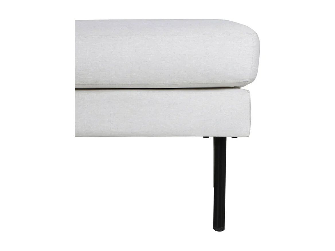 Zoom Pouf, Hocker  schwarz, hellbeige.