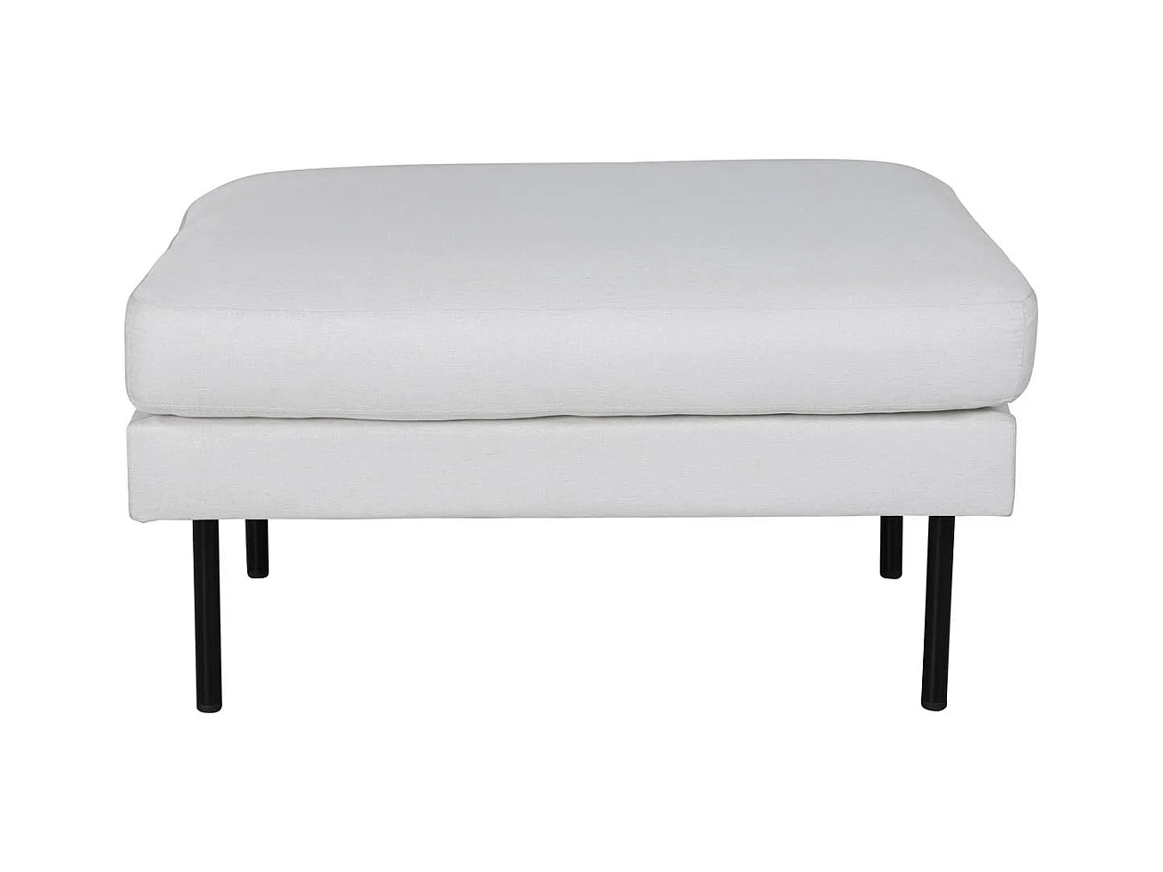 Pouf Design en Tissu "Zoom" 85cm Beige Clair