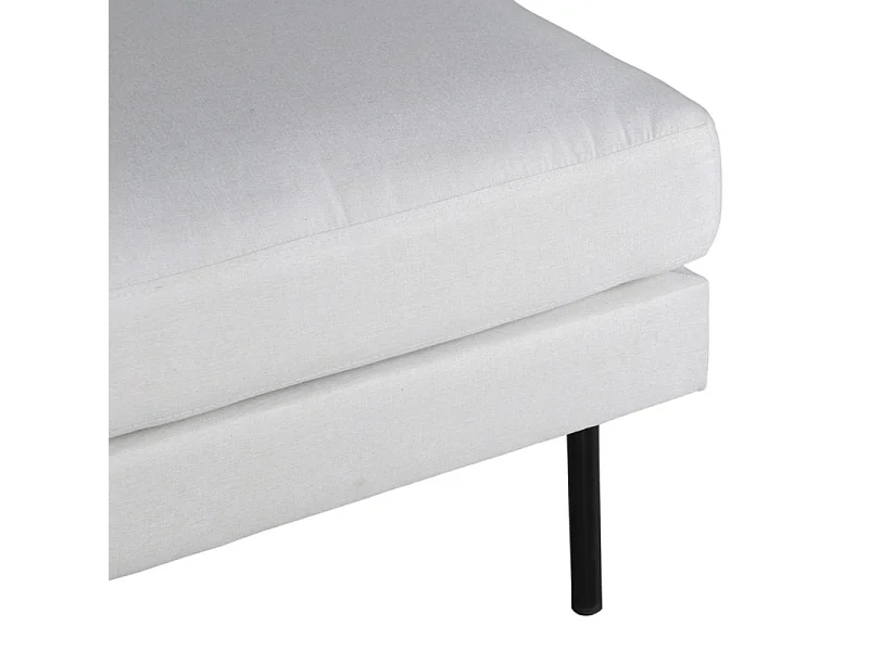 Zoom poef, hocker  zwart, lichtbeige.