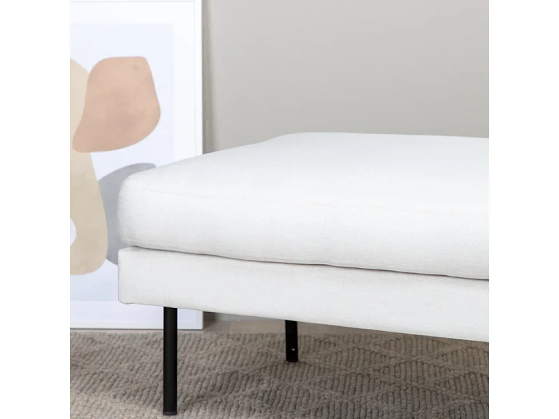 Zoom poef, hocker  zwart, lichtbeige.