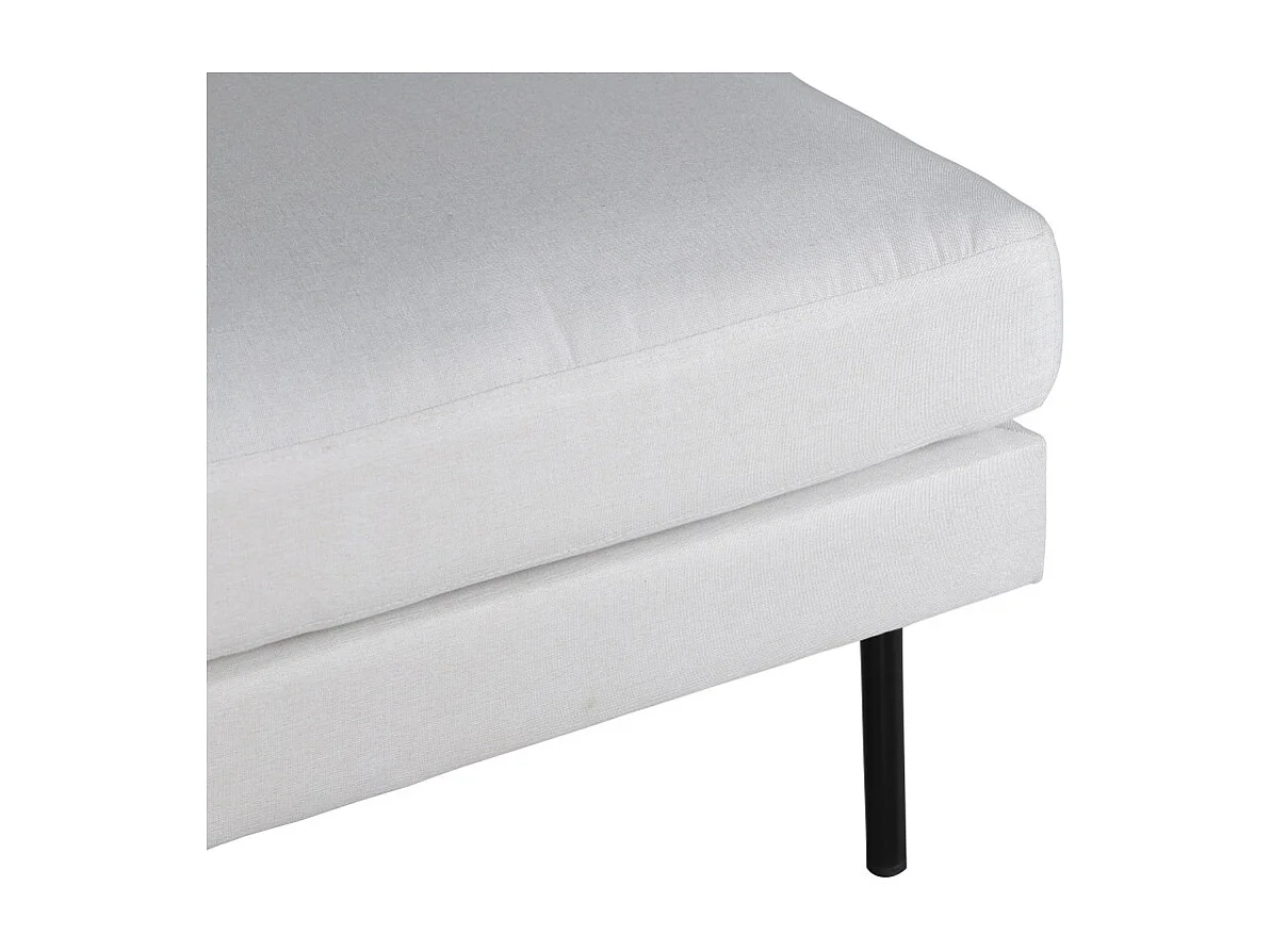 Zoom poef, hocker  zwart, lichtbeige.