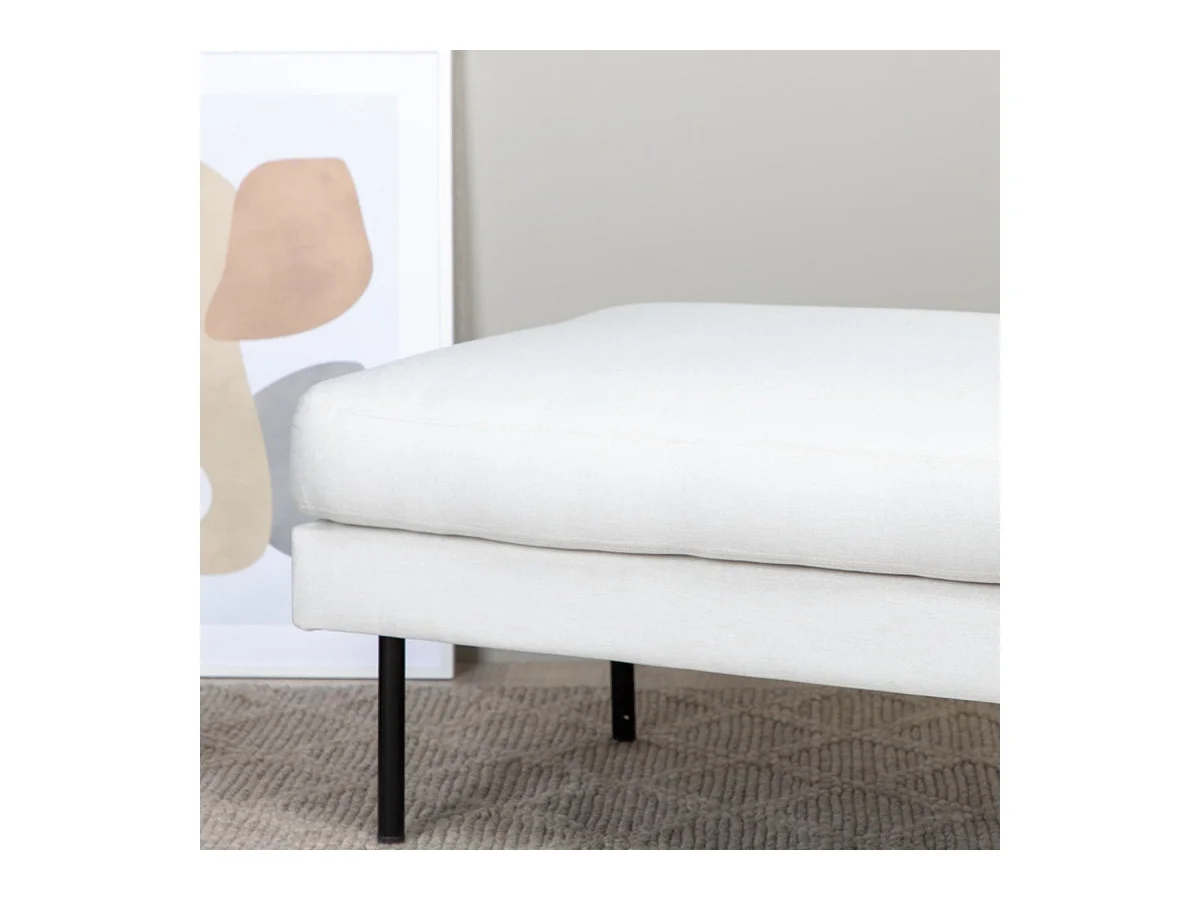 Zoom poef, hocker  zwart, lichtbeige.