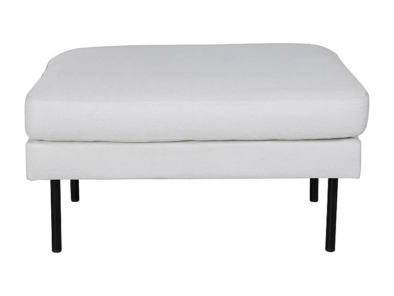 Pouf Design en Tissu "Zoom" 85cm Beige Clair