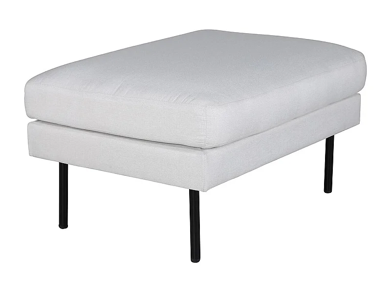 Pouf Design en Tissu "Zoom" 85cm Beige Clair