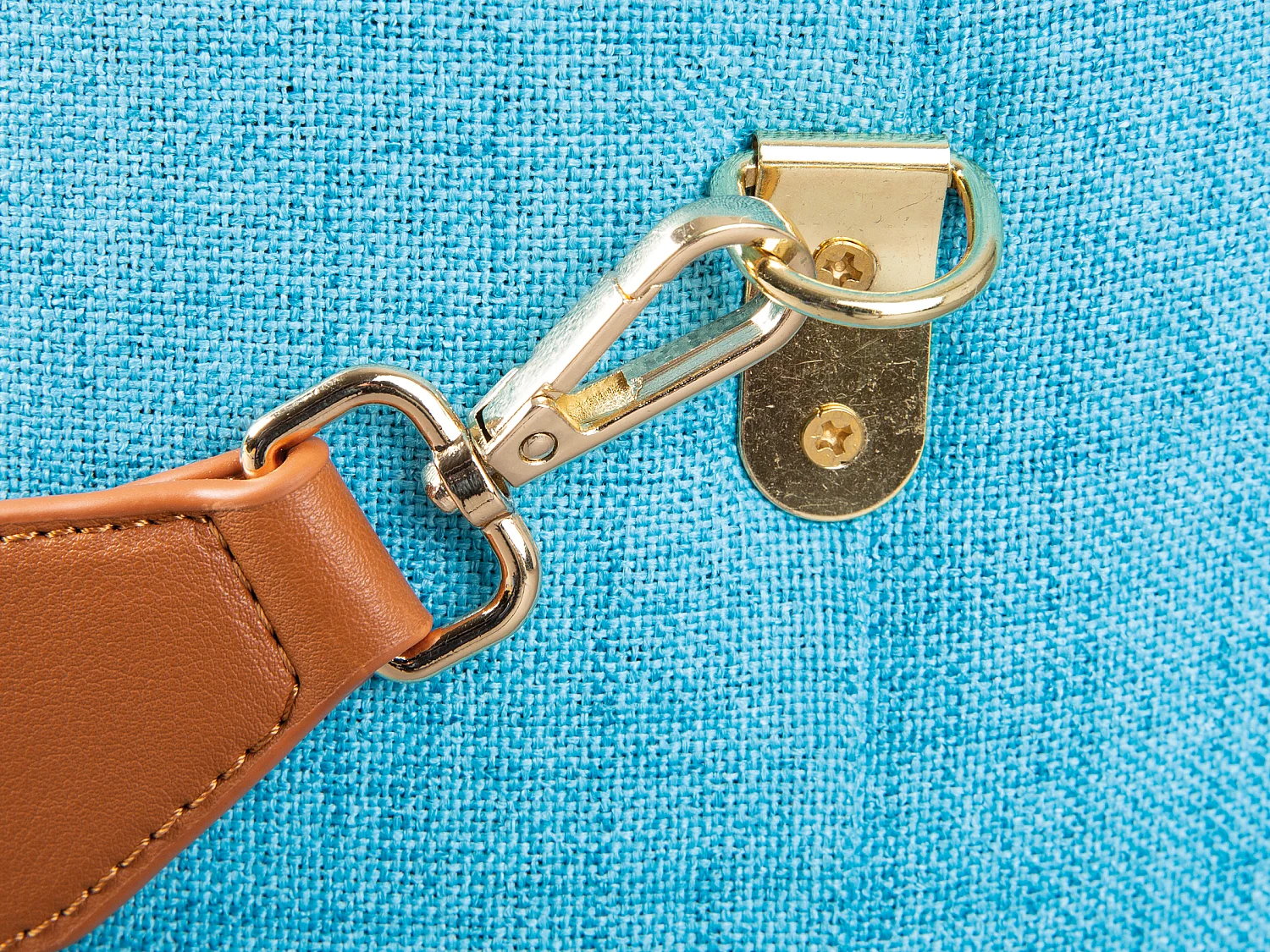 Dirax Fusshocker, Hocker mit Aufbewahrung blau und braun.