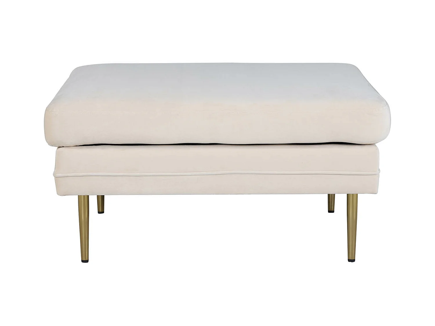 Pouf Design en Velours "Boom" 90cm Blanc