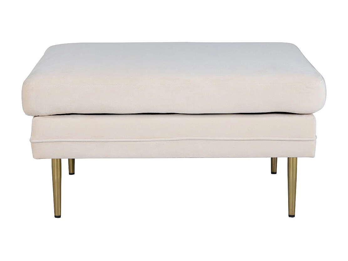 Pouf Design en Velours "Boom" 90cm Blanc