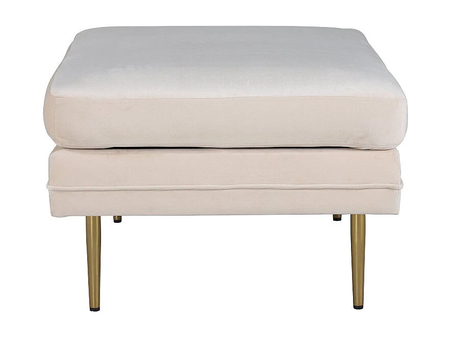 Pouf Design en Velours "Boom" 90cm Blanc