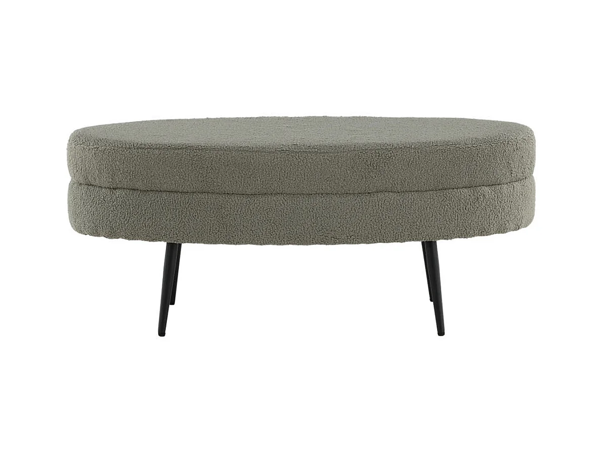 Pouf Design Bouclette "Otto" 100cm Grège