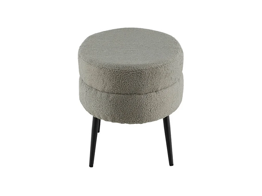 Pouf Design Bouclette "Otto" 100cm Grège