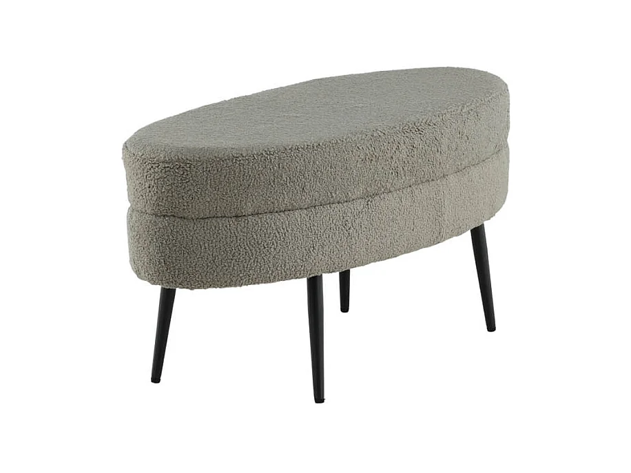 Pouf Design Bouclette "Otto" 100cm Grège