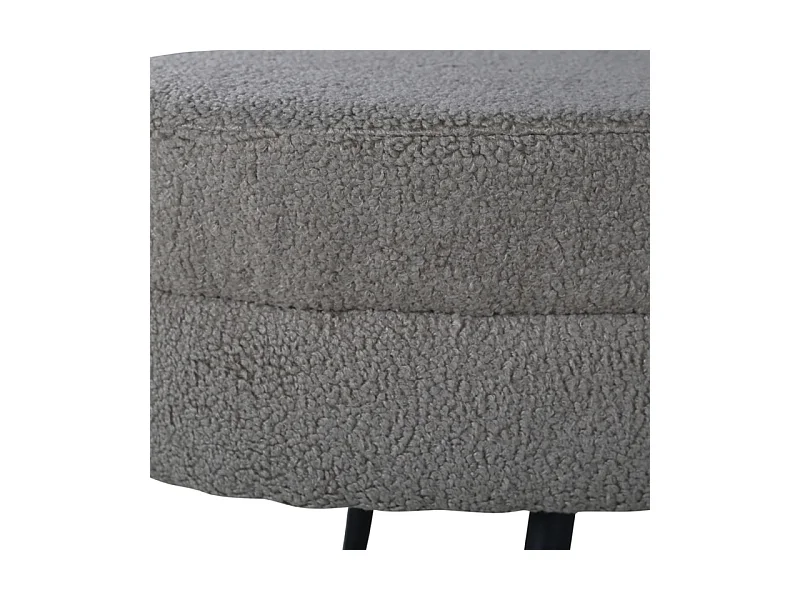Pouf Design Bouclette "Otto" 100cm Grège