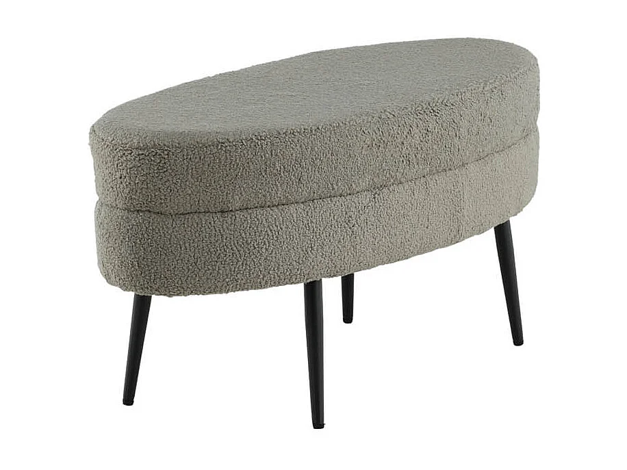 Pouf Design Bouclette "Otto" 100cm Grège