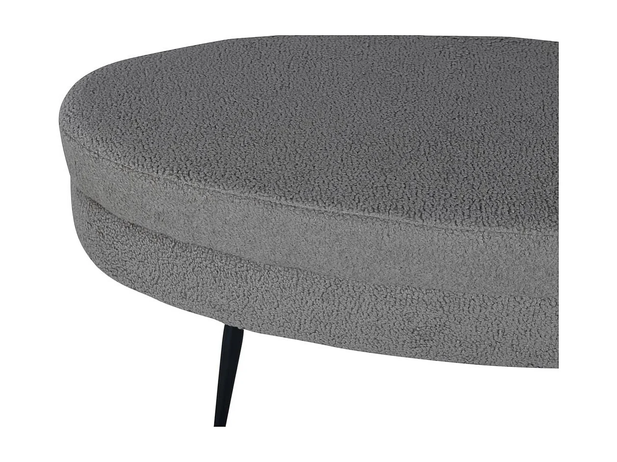 Pouf Design Bouclette "Otto" 100cm Grège