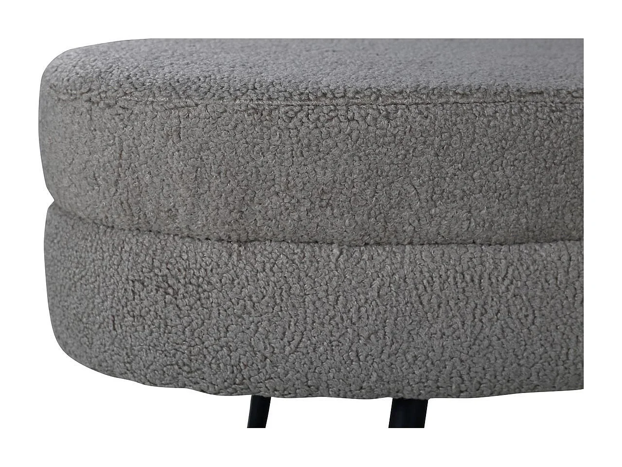 Pouf Design Bouclette "Otto" 100cm Grège