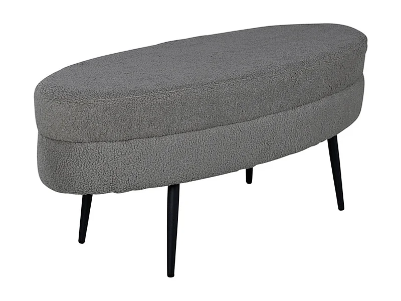 Pouf Design Bouclette "Otto" 100cm Grège