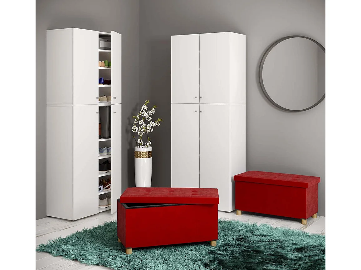 Stoff Sitztruhe Sitzbank Truhe Box Kiste Sizos L