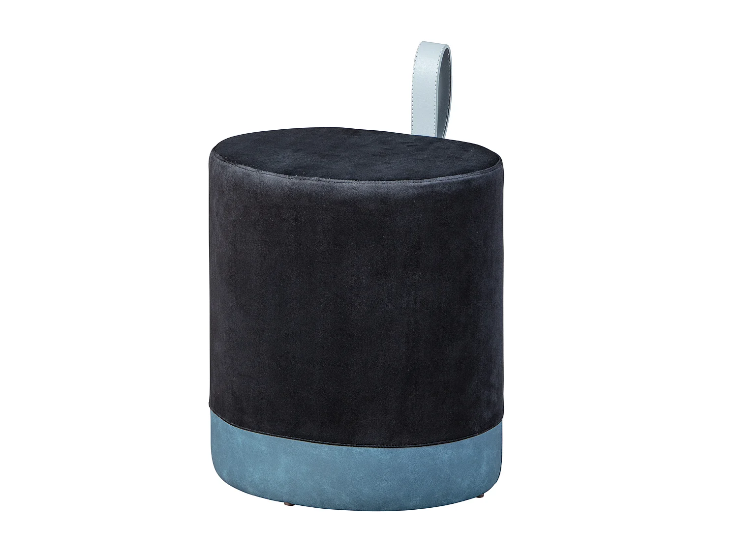 Osana Repose-pieds/Tabouret, noir et bleu.