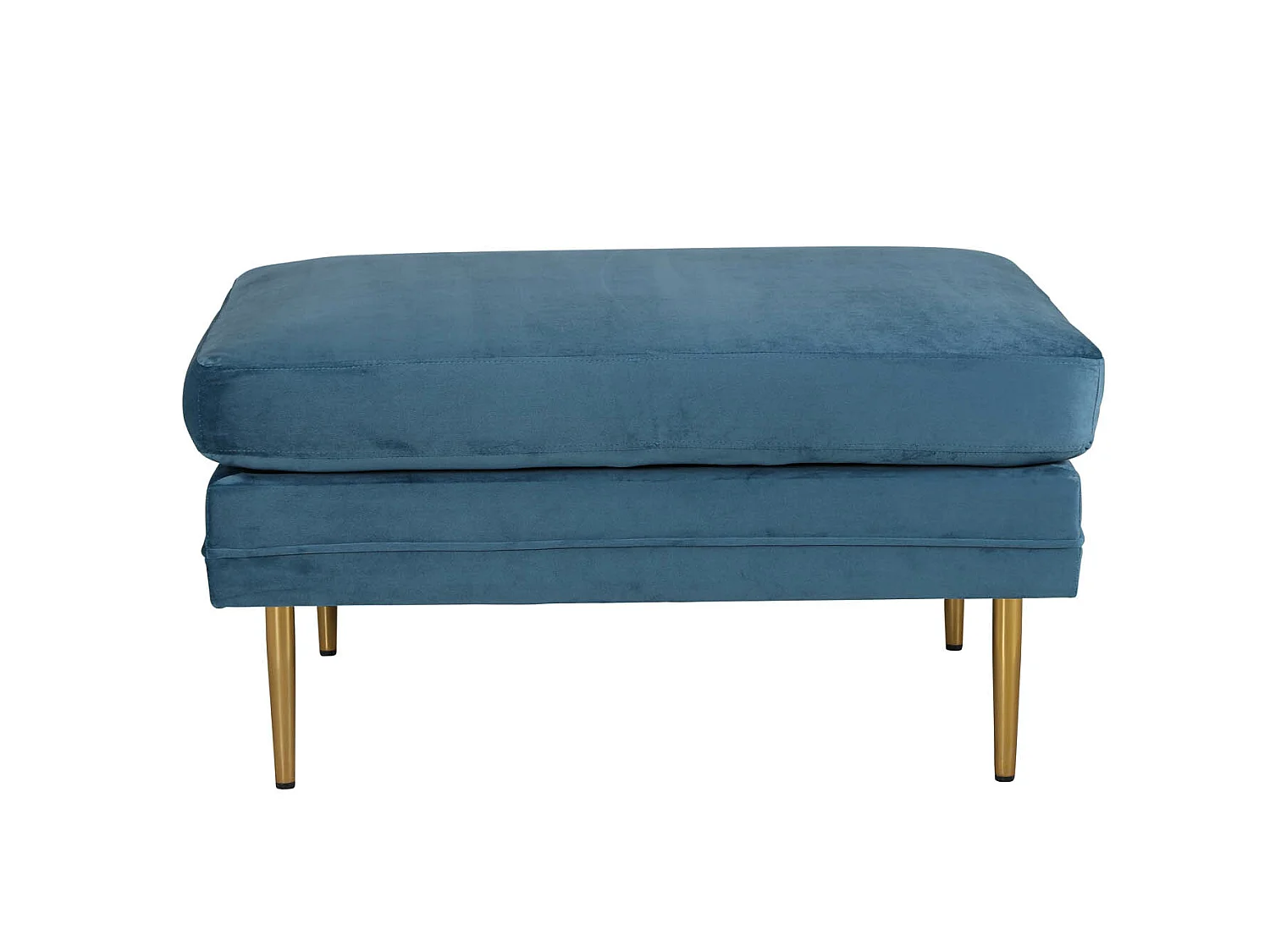Pouf Design en Velours "Boom" 90cm Bleu