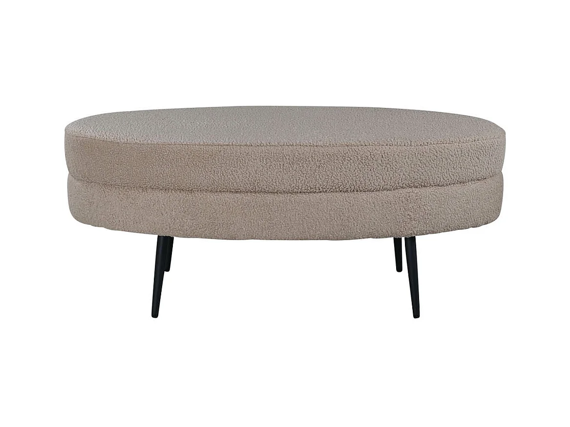 Pouf Design Bouclette "Otto" 100cm Beige