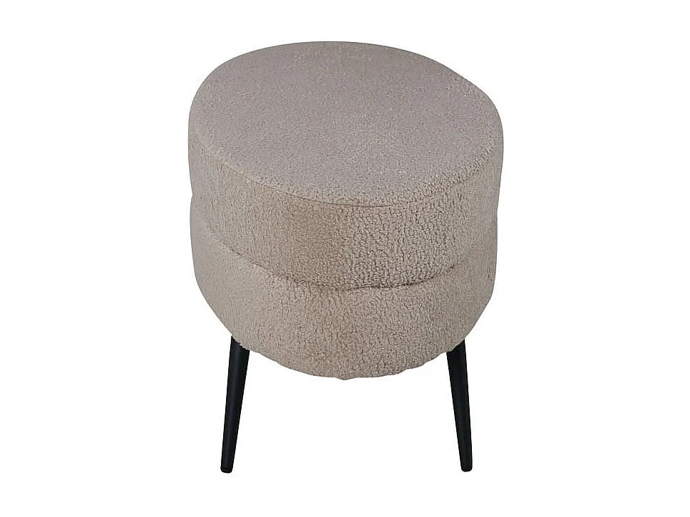 Pouf Design Bouclette "Otto" 100cm Beige