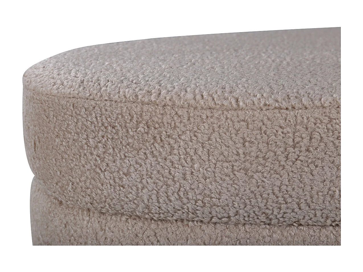 Pouf Design Bouclette "Otto" 100cm Beige