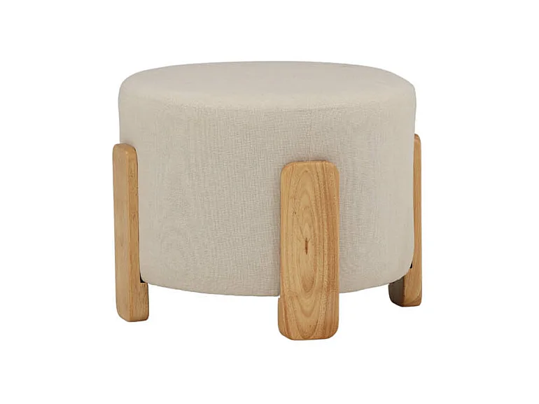Coffey Pouf, Hocker Ø52,5cm  braun.