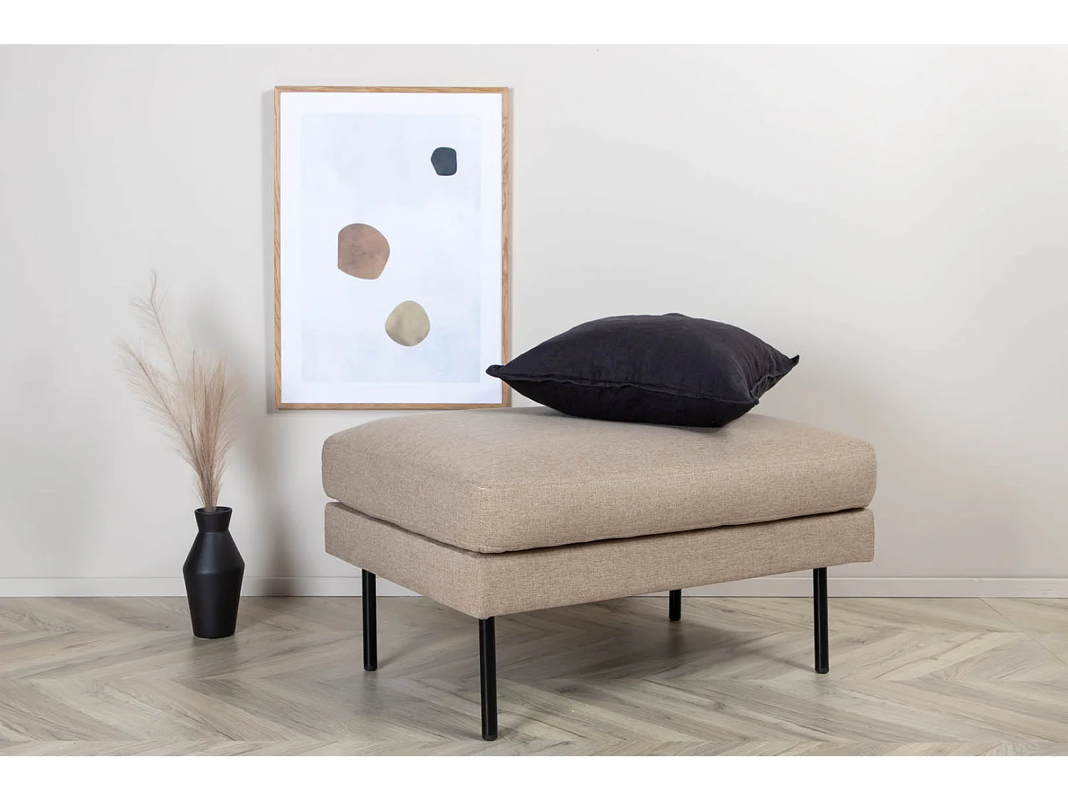 Zoom poef, hocker  zwart, bruin.