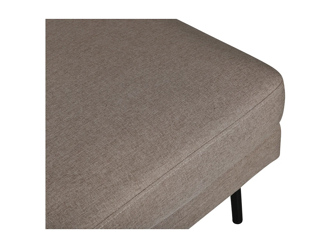 Pouf Design en Tissu "Zoom" 85cm Marron