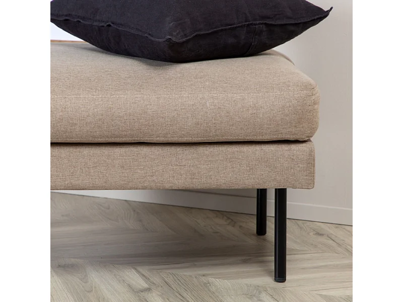 Pouf Design en Tissu "Zoom" 85cm Marron