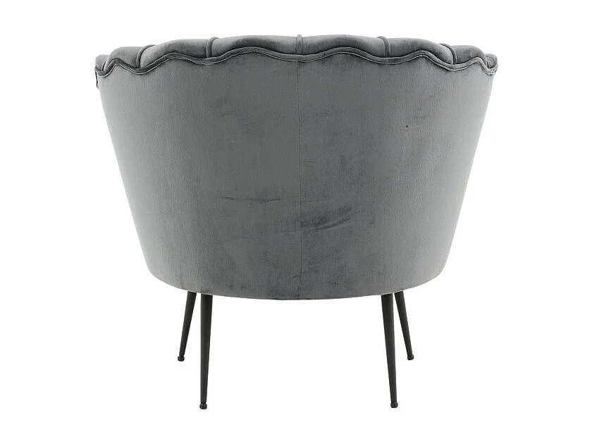 Calais fauteuil velours donkergrijs.