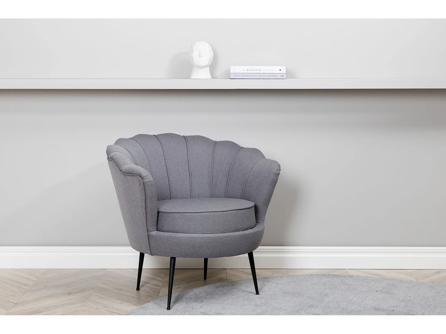 Calais fauteuil grijs.