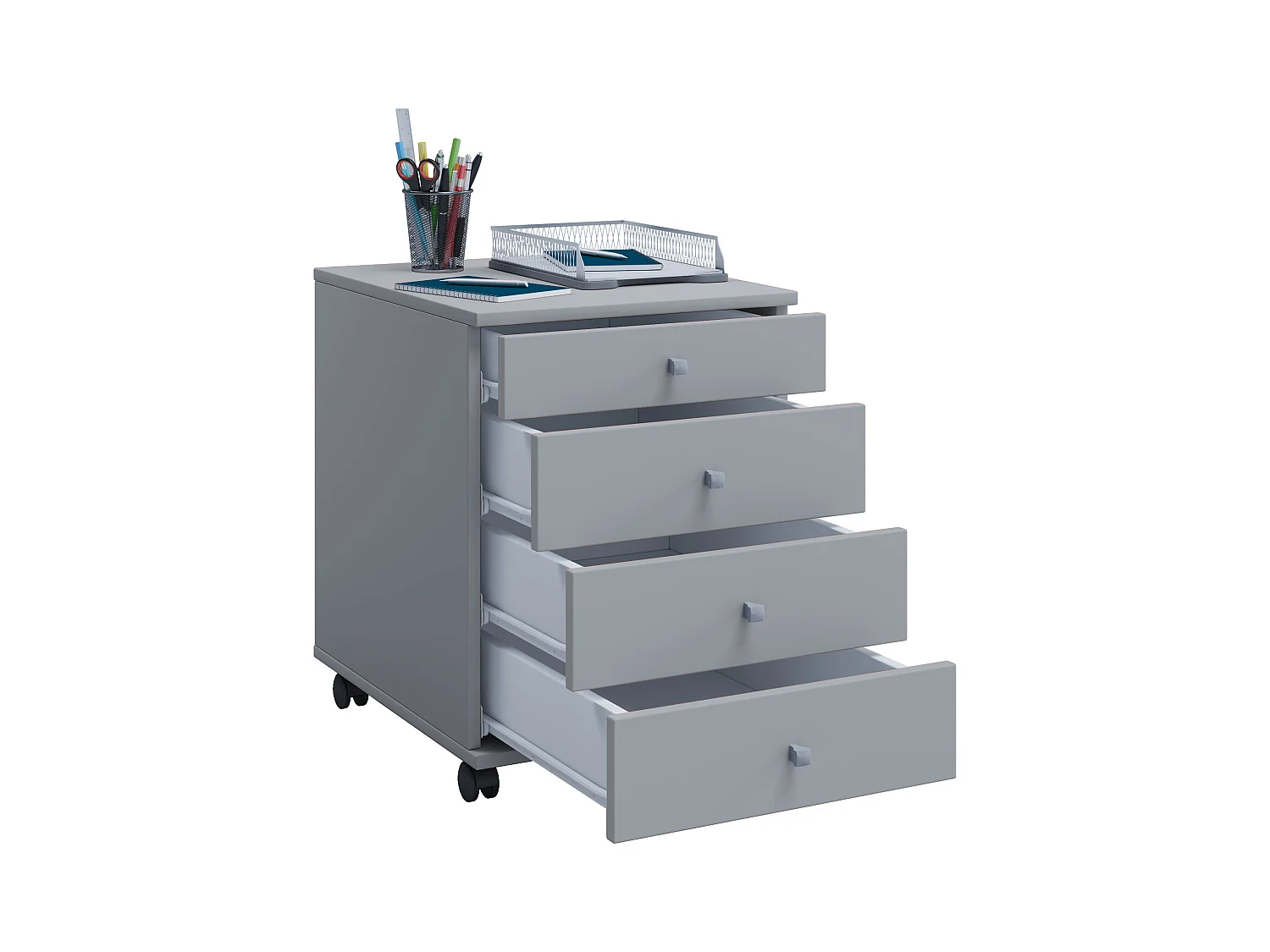 Roll Container Lona Gray H. 57 x W. 42 x D. 50 cm