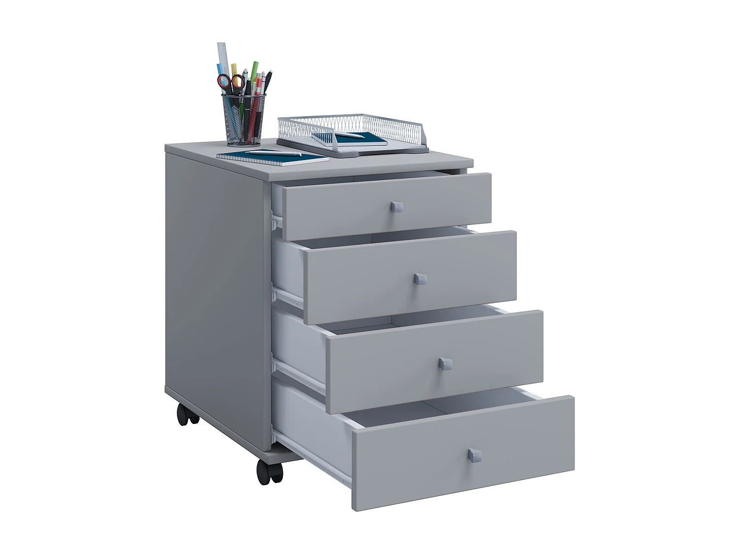 Roll Container Lona Gray H. 57 x W. 42 x D. 50 cm