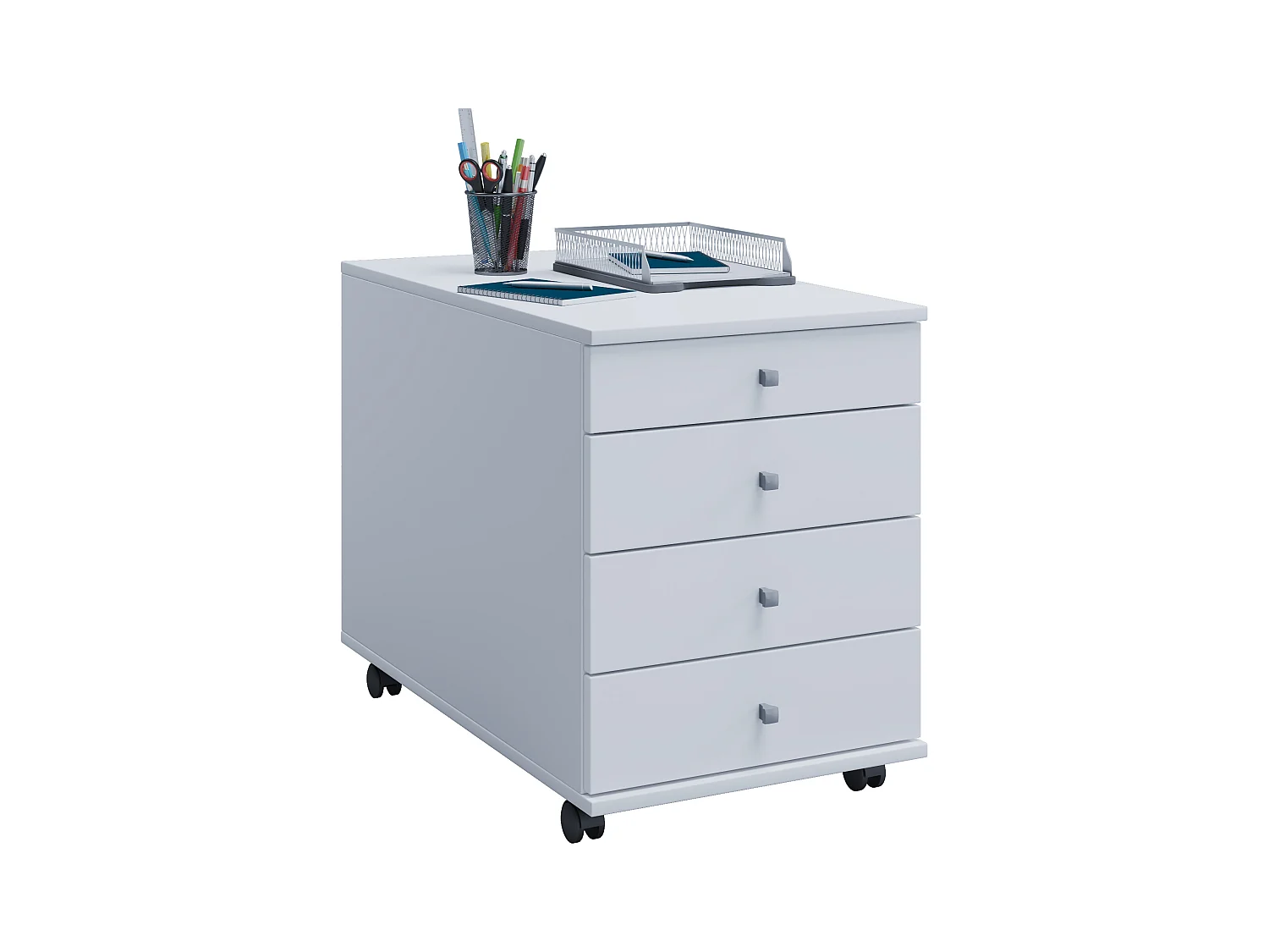 Roll Container Lona White H. 57 x W. 42 x D. 75 cm