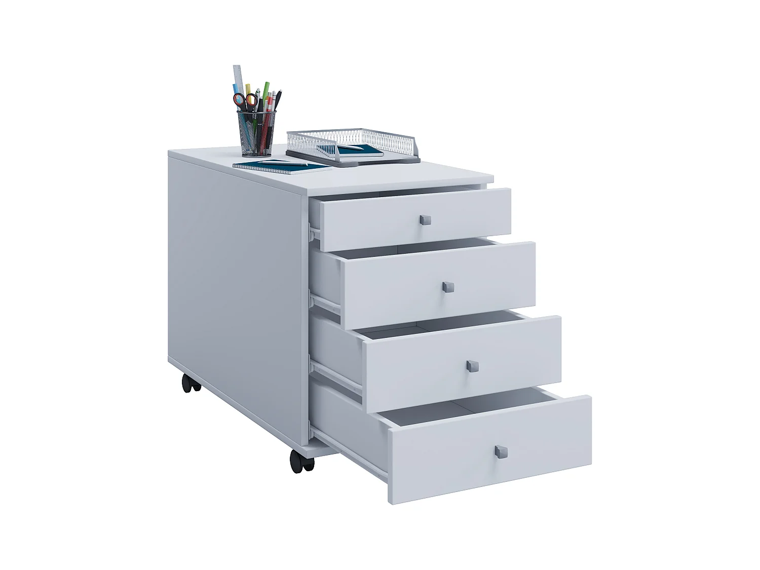 Rollcontainer Bürocontainer Schublade Lona 75 cm