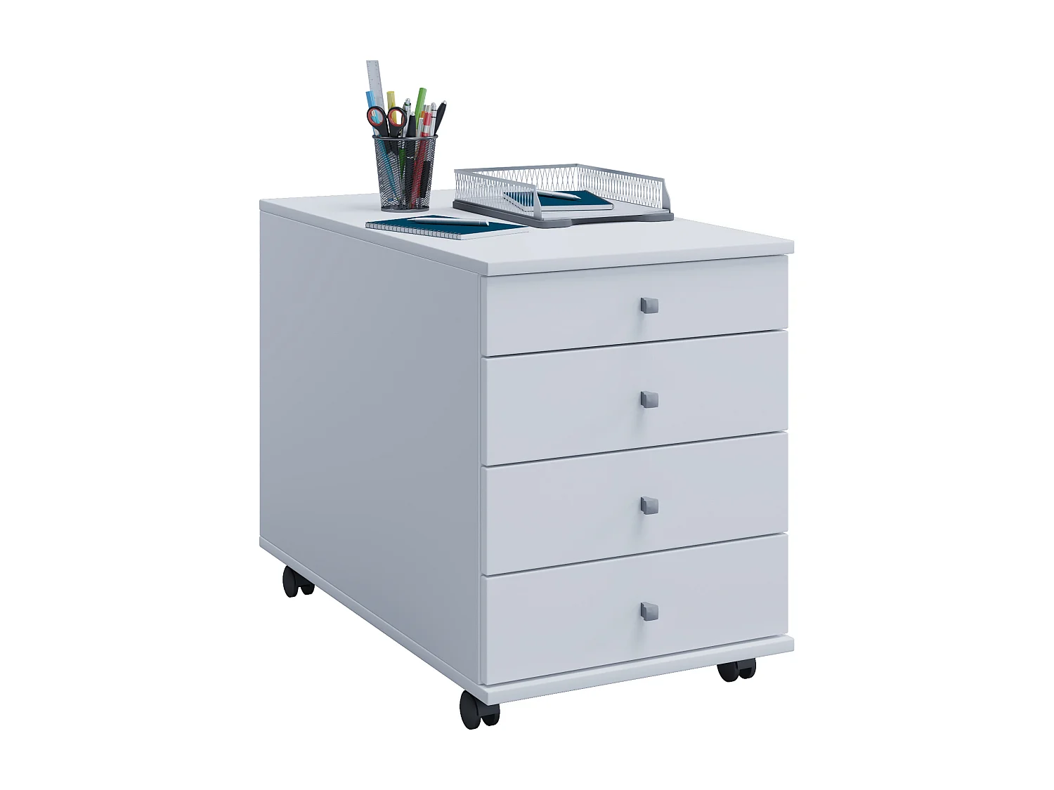 Roll Container Lona White H. 57 x W. 42 x D. 75 cm