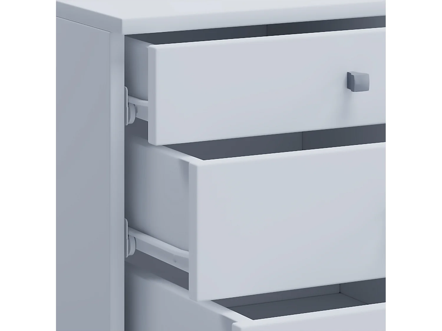 Roll Container Lona White H. 57 x W. 42 x D. 75 cm